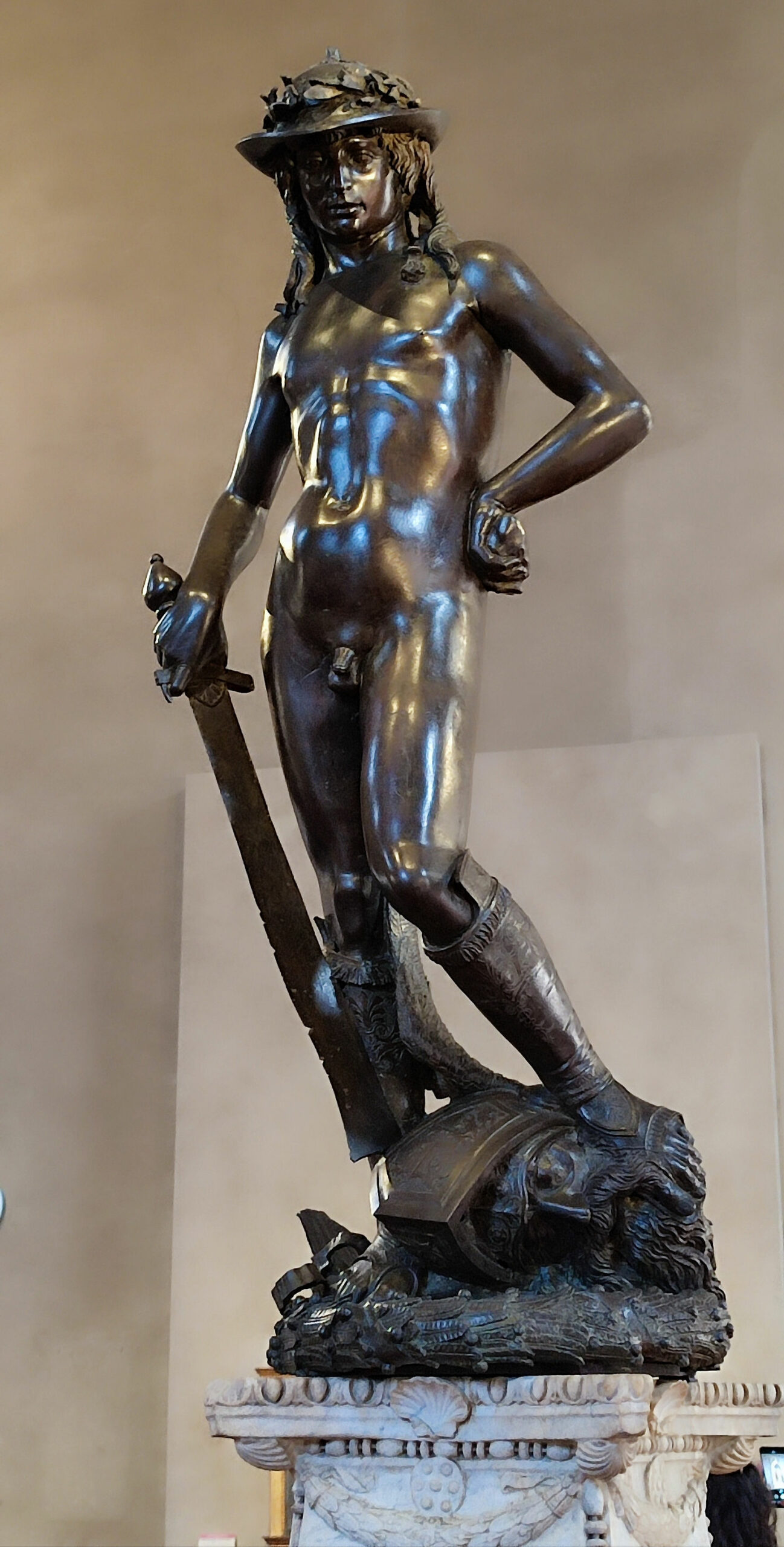 Il David, la scultura in bronzo di Donatello