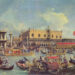 Antonio Canal detto il Canaletto “Il ritorno del Bucintoro al molo, nel giorno dell’Ascensione”, cm 182 x 259 - 1729 circa. Milano collezione Aldo Crespi.