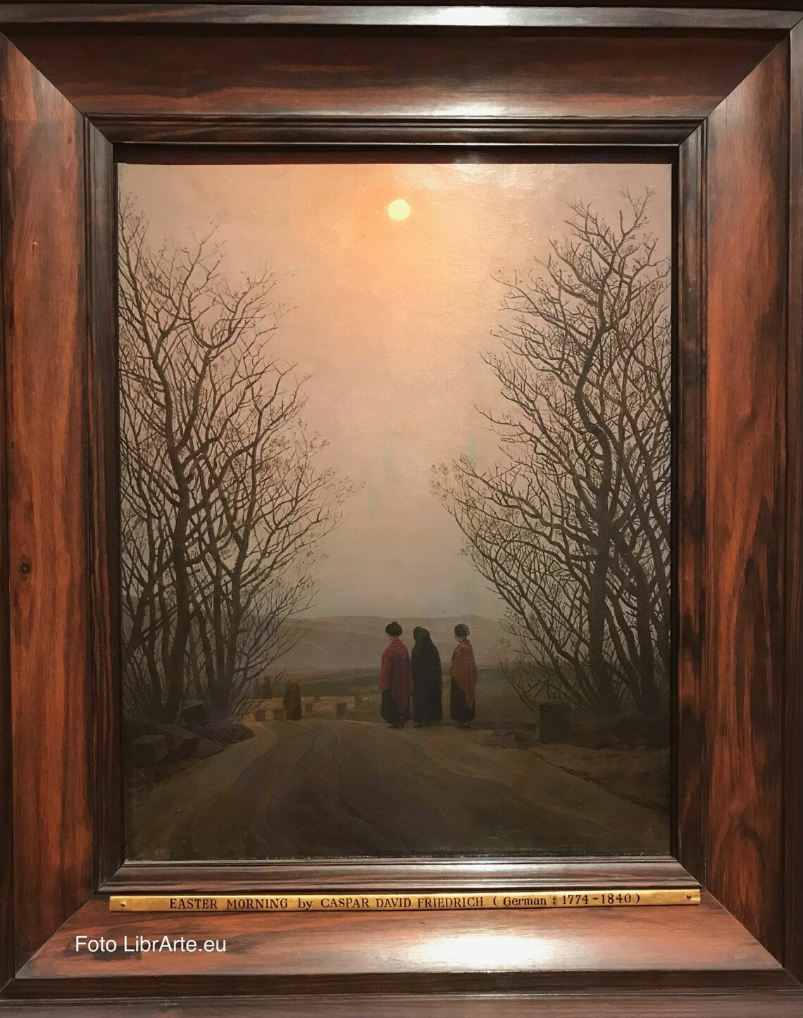 Caspar David Friedrich "Mattina di Pasqua" ca.1828-1835, olio su tela, 43,7x34,4 cm. Museo Thyssen-Bornemisza, Madrid
