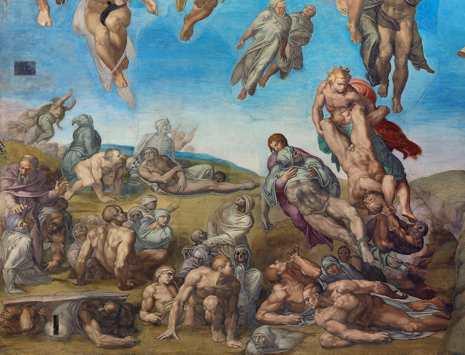 Particolare del Giudizio Universale, Città del Vaticano, Palazzi Vaticani, Cappella Sistina (1540-1541)