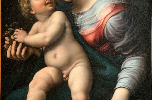 Giulio Romano "Madonna col Bambino" 1520-1522, olio su tavola. Gallerie degli Uffizi, Firenze.