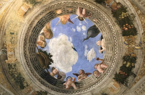 Andrea Mantegna  "Camera degli Sposi" Oculo (1465-1474) Palazzo Ducale, Castello di San Giorgio - Mantova 