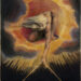William Blake "l'Onnipotente", 1794, acquaforte acquerellata, cm 23x17. Londra, British Museum.
