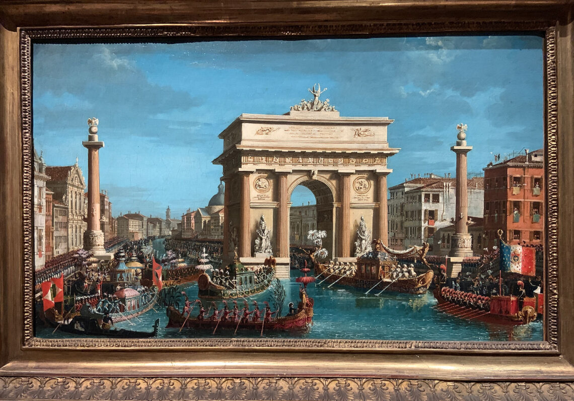 Giuseppe Borsato "Ingresso di Napoleone a Venezia il 29 novembre 1807" 1809, olio su tela, Roma, Museo Mario Praz.