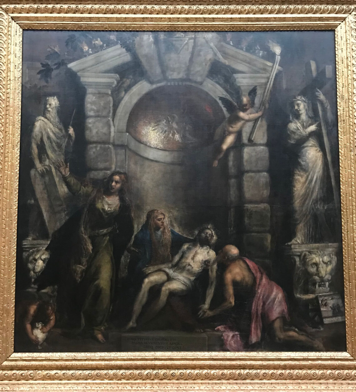Tiziano Vecellio "Pietà" 1575-1576, olio su tela, 389x351 cm. Gallerie dell'Accademia, Venezia. La foto è di Manuela Moschin.