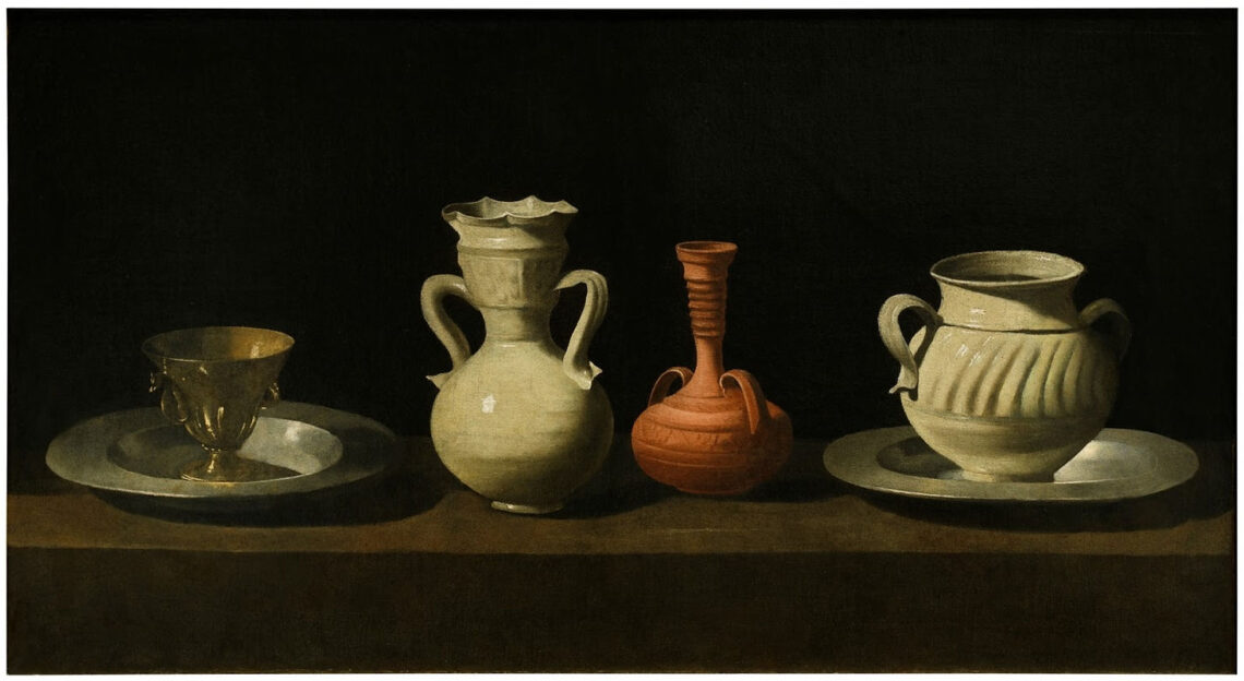 Francisco de Zurbarán, Natura morta, 1650 olio su tela cm 46 X 84. Madrid-Museo del Prado
