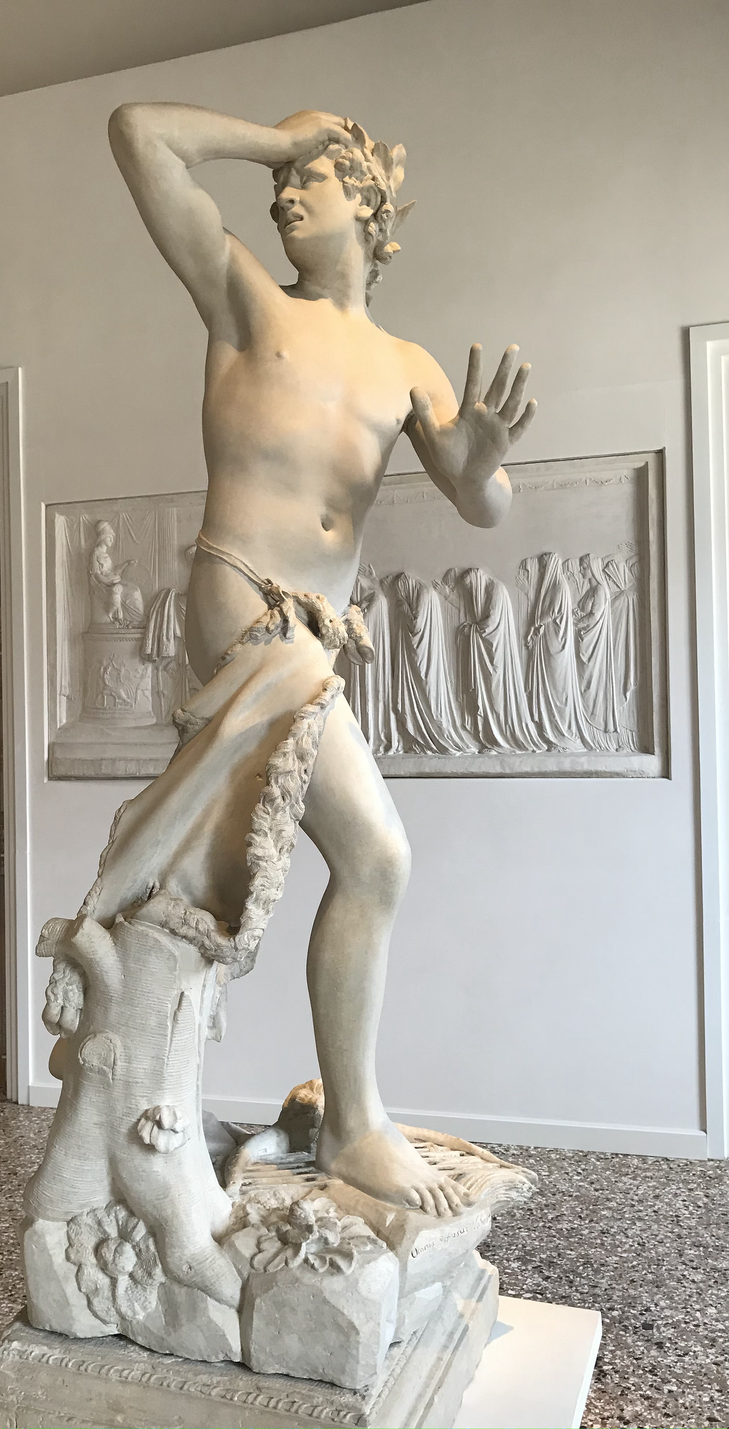 Antonio Canova, Orfeo ed Euridice (1775-76) Gruppo scultoreo in pietra di Vicenza Antonio Canova, Museo Correr, Venezia.
