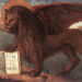 Vittore Carpaccio, Leone di San Marco (1516) tempera su tela, 130x368 cm, Palazzo Ducale, Venezia.