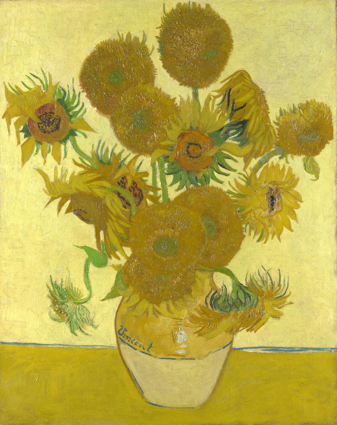 Vincent Van Gogh "I girasoli" 1888 olio su tela cm.92,1x73 The National Gallery - Londra