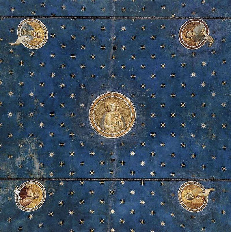 Dettaglio, Giotto, la volta della Cappella degli Scrovegni, Padova.