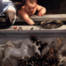 Particolare: Tiziano Vecellio "Amor Sacro e Amor Profano" 1515 circa, olio su tela cm. 118x279, Galleria Borghese, Roma.