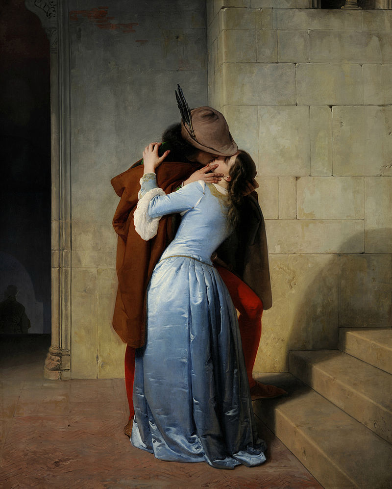 “Il Bacio”. Francesco Hayez. Galleria Nazionale d'Arte Antica e Moderna Pinacoteca di Brera