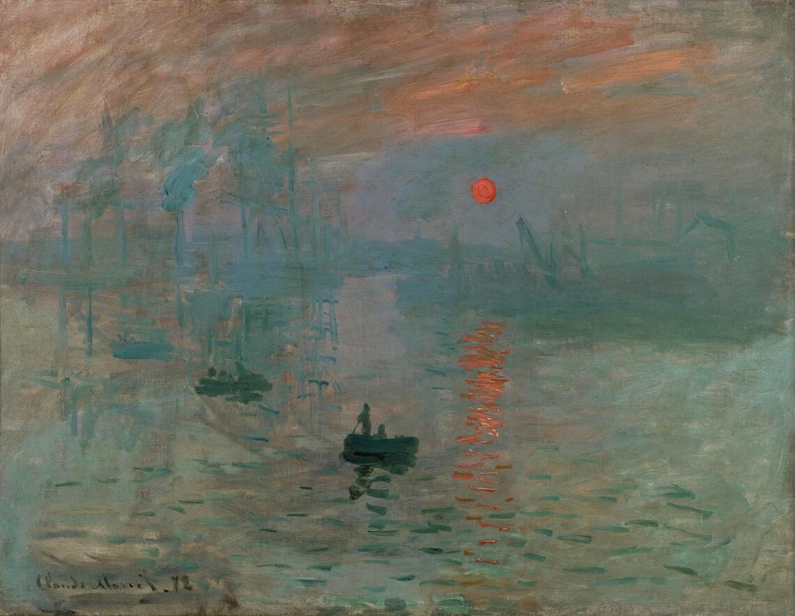 Claude Monet, Impressione, levar del sole, olio su tela (1872; Parigi, Musée Marmottan Monet).