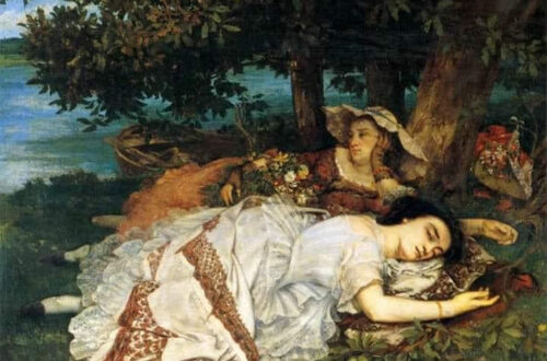 Gustave Courbet "Fanciulle sulla riva della Senna" 1857, olio su tela, cm. 174x200, Museo del Petit Palais, Parigi