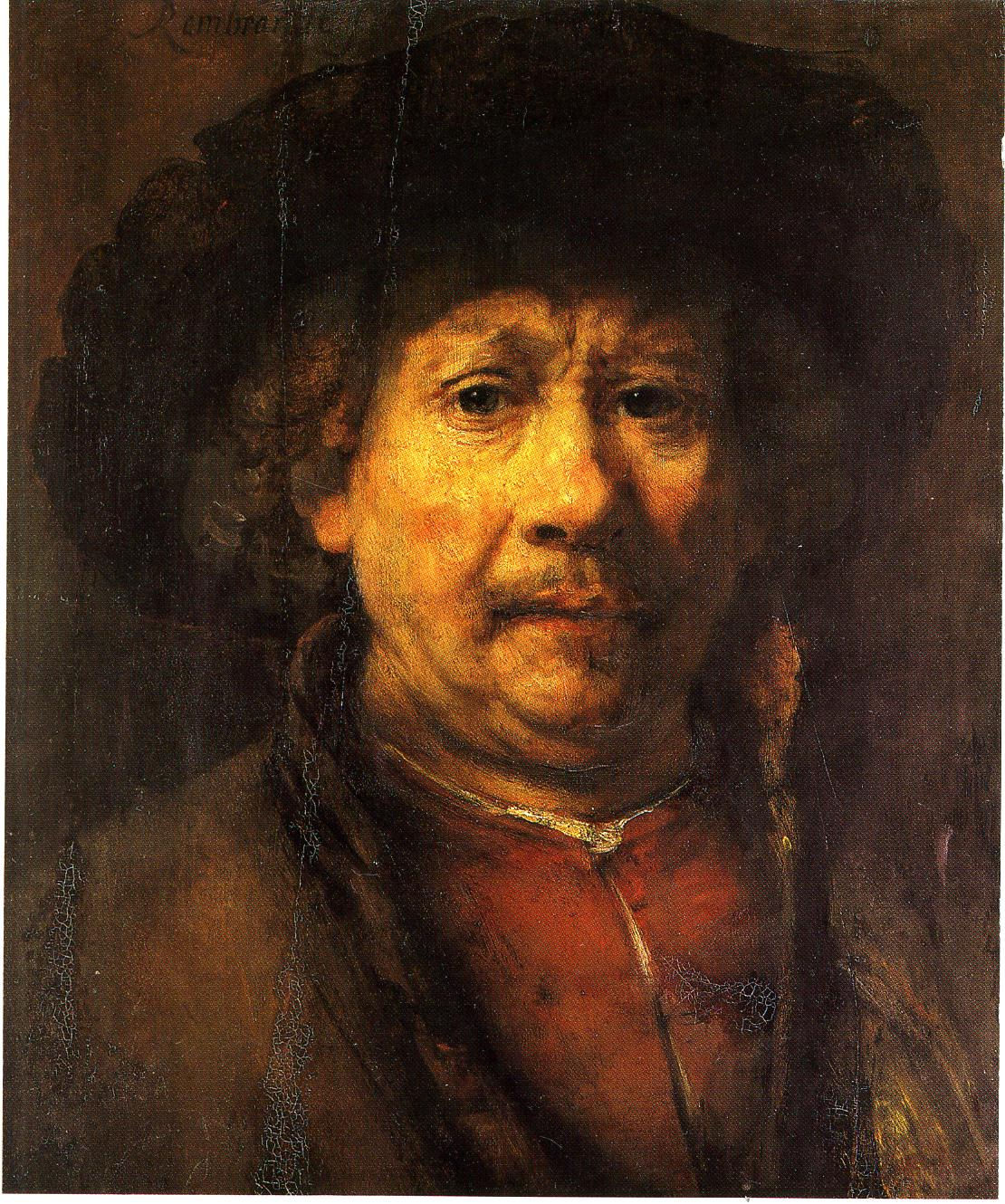 Rembrandt van Rijn "Autoritratto" 1655-1658 cm. 49x41 Vienna, Kunsthistorisches Museum (Fig.5)