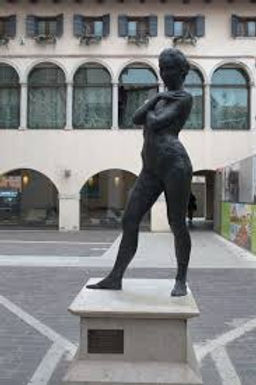 Sergio Comacchio “Cecilia” Statua in bronzo, Castelfranco Veneto