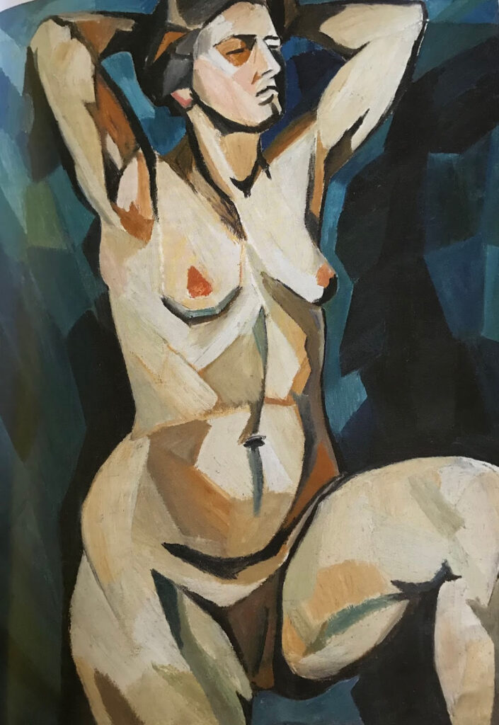 Natal'ja Gončarova "Modella (su sfondo blu)" 1909-1910 (Fig.3)